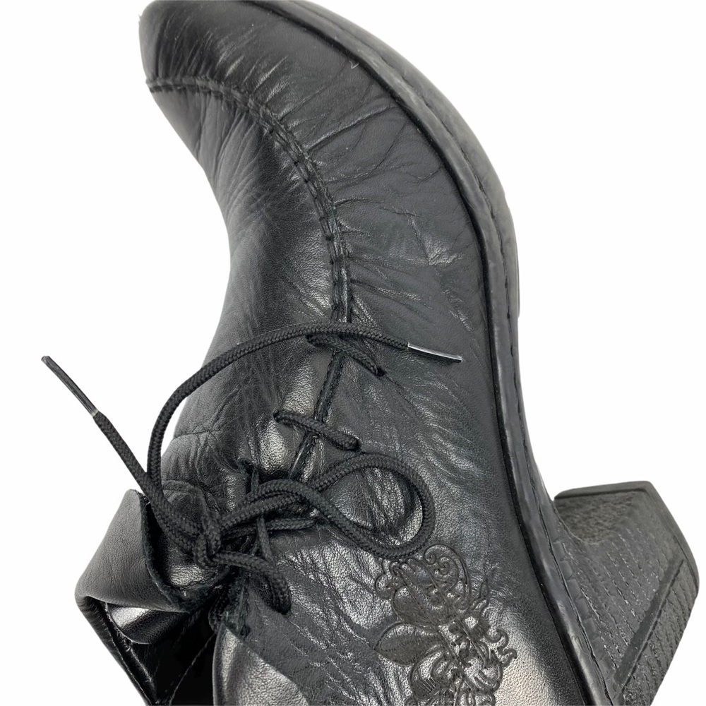 RIEKER “Rebecca” Booties in Black Leather 39 9 - Picture 9 of 12